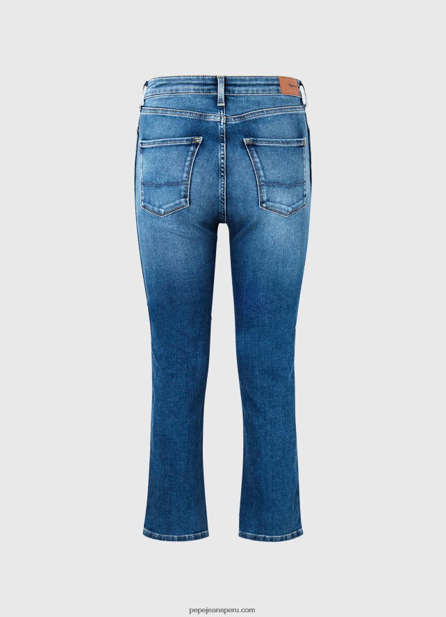 mujer jeans slim de talle alto 7/8 de dion Pepe Jeans 44JTZ74 mezclilla - Imagen 2