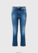 mujer jeans slim de talle alto 7/8 de dion Pepe Jeans 44JTZ74 mezclilla
