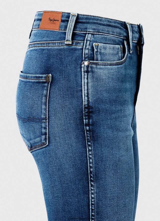 mujer jeans slim de talle alto 7/8 de dion Pepe Jeans 44JTZ74 mezclilla - Imagen 3