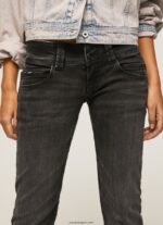 mujer jeans venus de corte regular y tiro bajo Pepe Jeans 44JTZ15 mezclilla - Imagen 3
