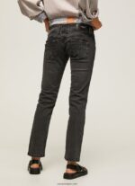 mujer jeans venus de corte regular y tiro bajo Pepe Jeans 44JTZ15 mezclilla - Imagen 4