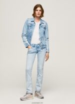mujer jeans venus de corte regular y tiro bajo Pepe Jeans 44JTZ23 mezclilla