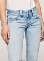 mujer jeans venus de corte regular y tiro bajo Pepe Jeans 44JTZ23 mezclilla - Imagen 3