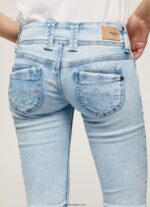 mujer jeans venus de corte regular y tiro bajo Pepe Jeans 44JTZ23 mezclilla - Imagen 5