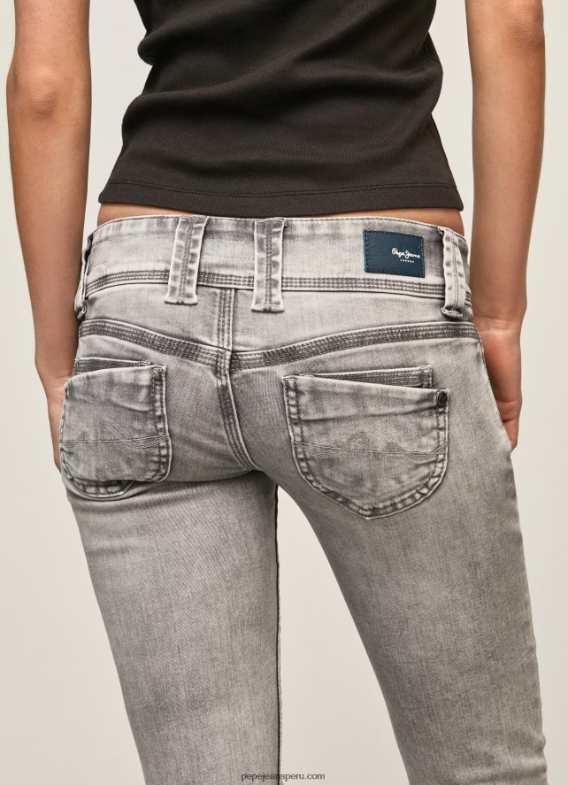 mujer jeans venus de corte regular y tiro bajo Pepe Jeans 44JTZ28 mezclilla - Imagen 4