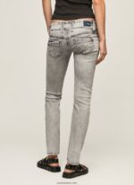 mujer jeans venus de corte regular y tiro bajo Pepe Jeans 44JTZ28 mezclilla - Imagen 5
