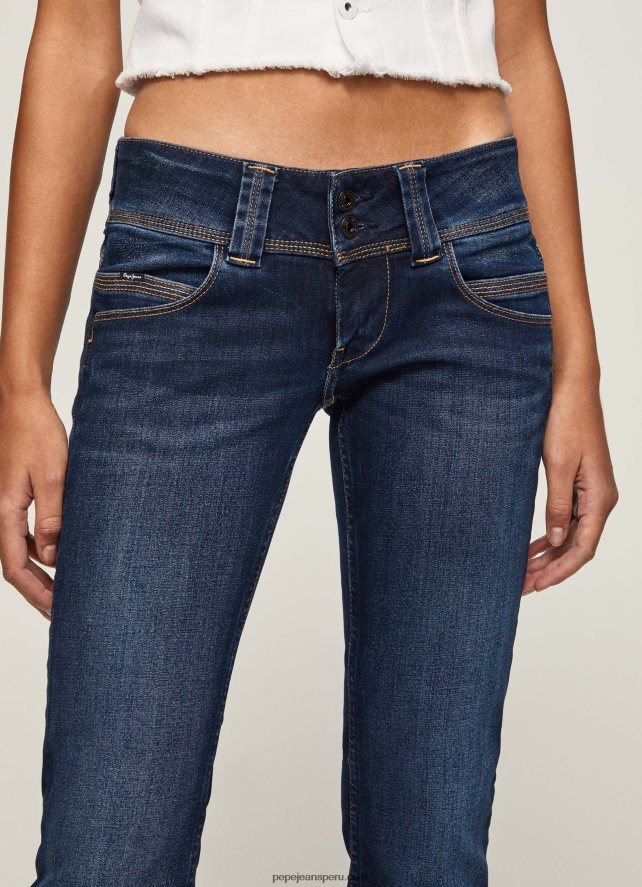 mujer jeans venus de corte regular y tiro bajo Pepe Jeans 44JTZ30 mezclilla - Imagen 3