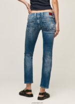 mujer jeans venus de corte regular y tiro bajo Pepe Jeans 44JTZ31 mezclilla - Imagen 4