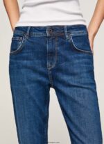 mujer jeans violeta mom carrot fit de cintura alta Pepe Jeans 44JTZ81 mezclilla - Imagen 3