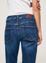 mujer jeans violeta mom carrot fit de cintura alta Pepe Jeans 44JTZ81 mezclilla - Imagen 5