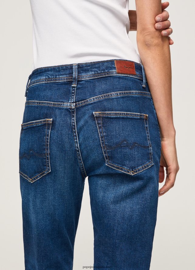 mujer jeans violeta mom carrot fit de cintura alta Pepe Jeans 44JTZ81 mezclilla - Imagen 5