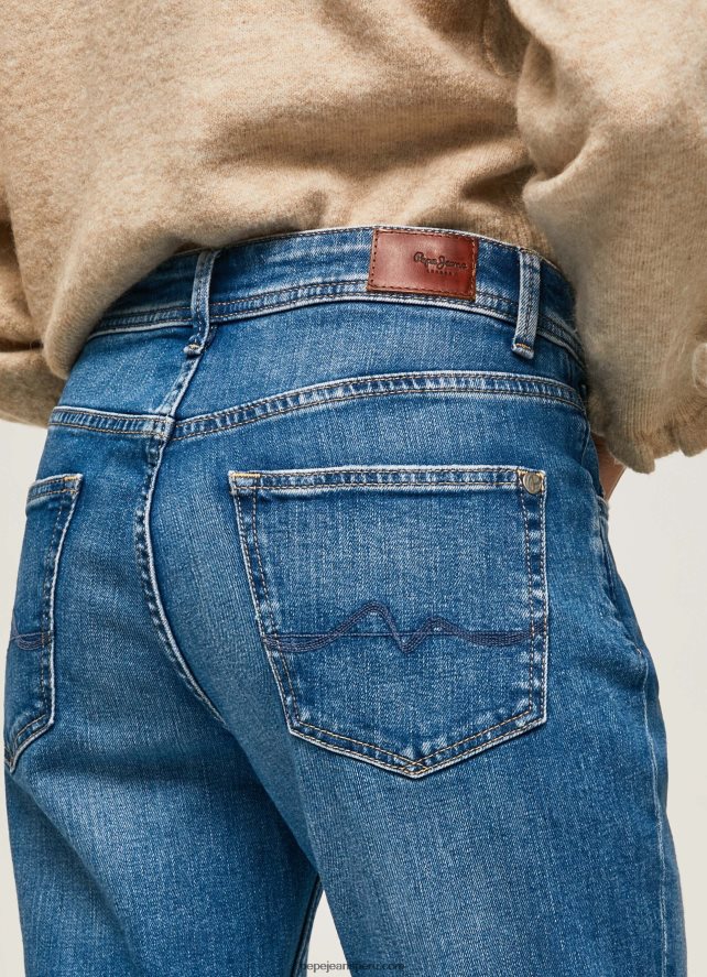 mujer jeans violeta mom carrot fit de cintura alta Pepe Jeans 44JTZ82 mezclilla - Imagen 5