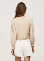 mujer jersey calado con cuello redondo Pepe Jeans 44JTZ244 fuerte - Imagen 4