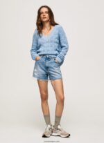 mujer jersey calado de ajuste holgado Pepe Jeans 44JTZ229 bahía - Imagen 2