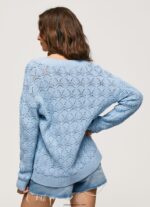 mujer jersey calado de ajuste holgado Pepe Jeans 44JTZ229 bahía - Imagen 4