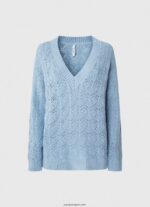 mujer jersey calado de ajuste holgado Pepe Jeans 44JTZ229 bahía - Imagen 5