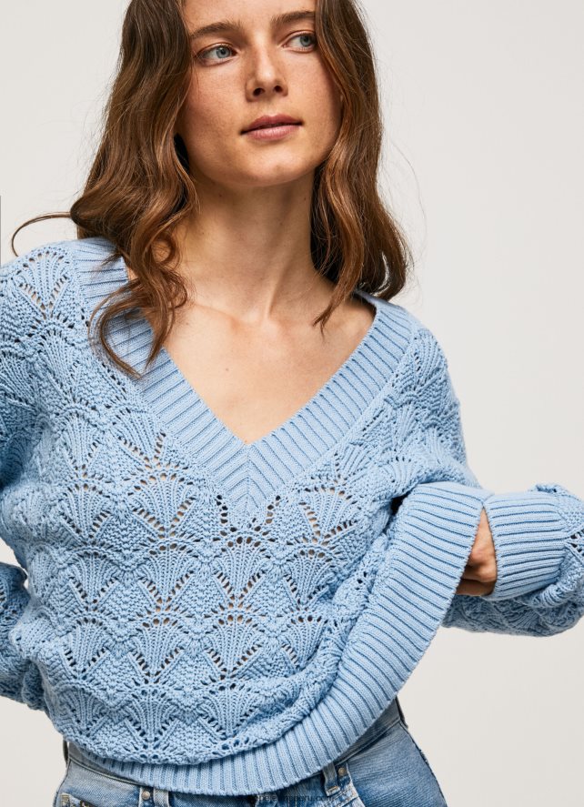 mujer_jersey_calado_de_ajuste_holgado_pepe_jeans_44jtz229_bahia.jpg mujer jersey calado de ajuste holgado Pepe Jeans 44JTZ229 bahía - Imagen 1