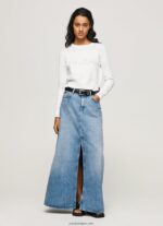 mujer jersey de algodón con detalles calados Pepe Jeans 44JTZ260 blanco - Imagen 2