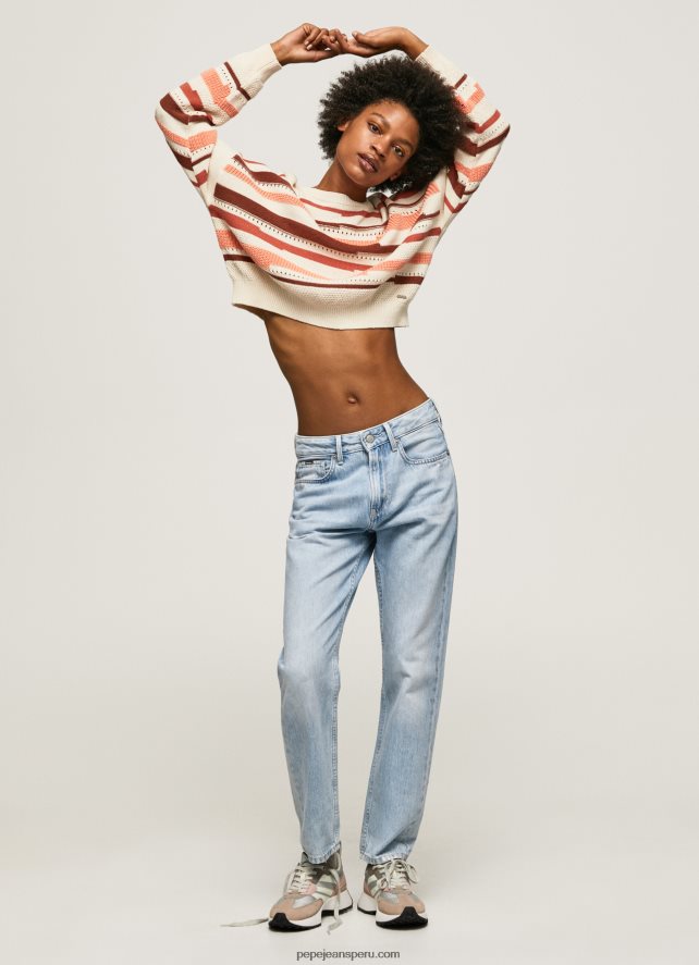 mujer jersey de algodón con estampado de rayas Pepe Jeans 44JTZ236 multi - Imagen 2