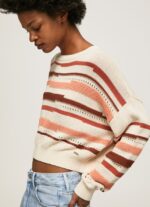 mujer jersey de algodón con estampado de rayas Pepe Jeans 44JTZ236 multi