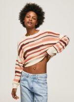 mujer jersey de algodón con estampado de rayas Pepe Jeans 44JTZ236 multi - Imagen 3