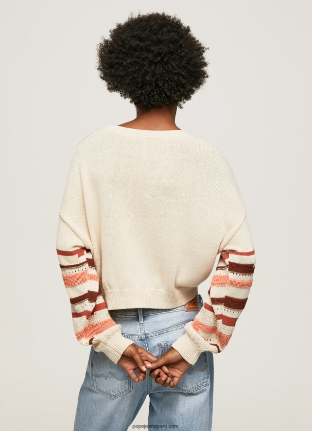 mujer jersey de algodón con estampado de rayas Pepe Jeans 44JTZ236 multi - Imagen 4
