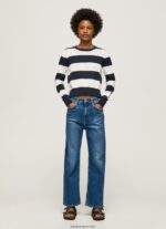 mujer jersey de algodón con estampado de rayas Pepe Jeans 44JTZ255 dulwich - Imagen 2
