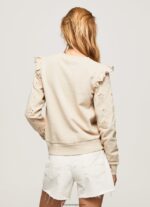 mujer jersey de algodón con volantes Pepe Jeans 44JTZ284 fuerte - Imagen 4