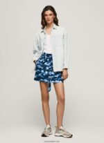 mujer minifalda con estampado militar Pepe Jeans 44JTZ500 multi