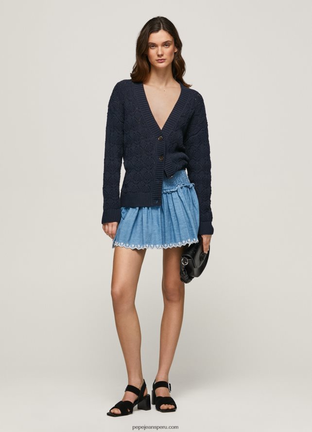 mujer_minifalda_de_mezclilla_bordada_pepe_jeans_44jtz504_azul.jpg mujer minifalda de mezclilla bordada Pepe Jeans 44JTZ504 azul - Imagen 1