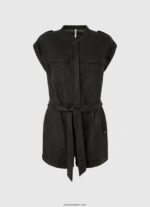 mujer mono corto con cinturón Pepe Jeans 44JTZ177 negro - Imagen 5