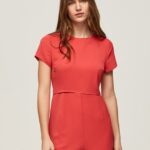 mujer mono corto de crepé Pepe Jeans 44JTZ203 estudio rojo