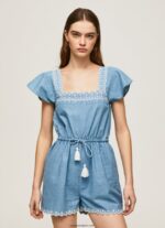 mujer mono corto de mezclilla Pepe Jeans 44JTZ191 azul