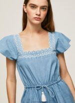 mujer mono corto de mezclilla Pepe Jeans 44JTZ191 azul - Imagen 3