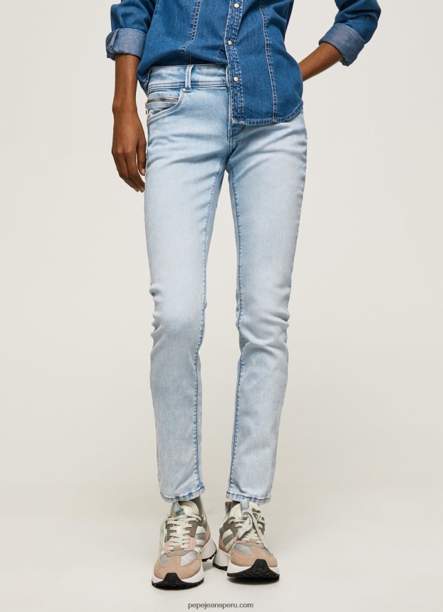mujer nuevos vaqueros brooke midrise regular fit Pepe Jeans 44JTZ10 mezclilla - Imagen 2