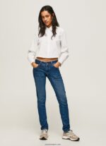 mujer nuevos vaqueros brooke midrise regular fit Pepe Jeans 44JTZ11 mezclilla