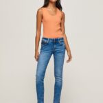 mujer nuevos vaqueros brooke midrise regular fit Pepe Jeans 44JTZ27 mezclilla