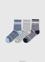 mujer Pack de 3 calcetines a rayas Pepe Jeans 44JTZ564 multi