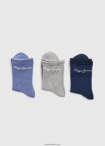 mujer Pack de 3 calcetines a rayas Pepe Jeans 44JTZ565 crudo - Imagen 5