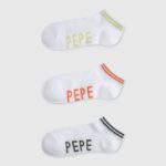 mujer pack de 3 calcetines sandi Pepe Jeans 44JTZ561 blanco