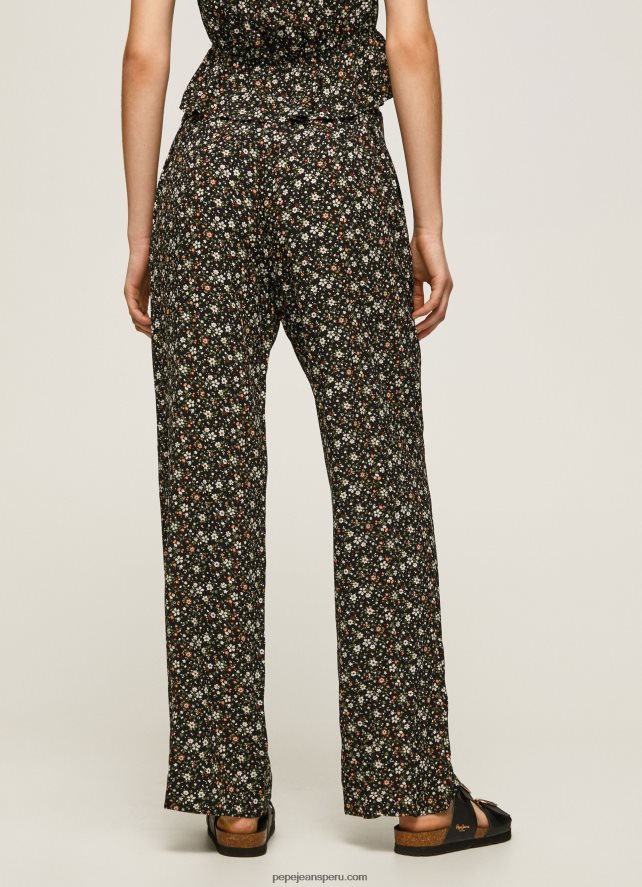 mujer pantalones anchos con estampado floral Pepe Jeans 44JTZ292 multi - Imagen 4