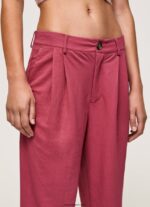 mujer pantalones chinos fluidos Pepe Jeans 44JTZ296 rubor oscuro - Imagen 3