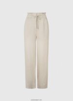 mujer pantalones palazzo de lino Pepe Jeans 44JTZ301 piedra - Imagen 5