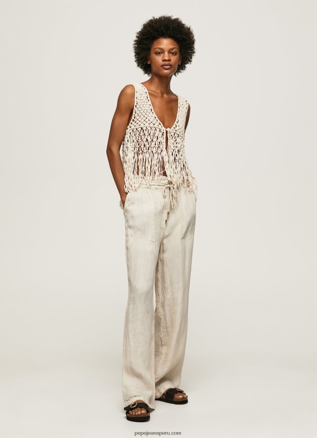 mujer_pantalones_palazzo_de_lino_pepe_jeans_44jtz301_piedra.jpg mujer pantalones palazzo de lino Pepe Jeans 44JTZ301 piedra - Imagen 1