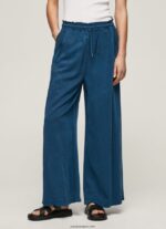 mujer pantalones paper bag anchos Pepe Jeans 44JTZ302 océano - Imagen 2