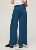 mujer pantalones paper bag anchos Pepe Jeans 44JTZ302 océano - Imagen 4