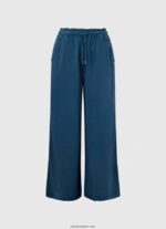 mujer pantalones paper bag anchos Pepe Jeans 44JTZ302 océano - Imagen 5