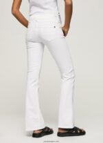 mujer pantalones pitillo acampanados Pepe Jeans 44JTZ310 blanco - Imagen 4