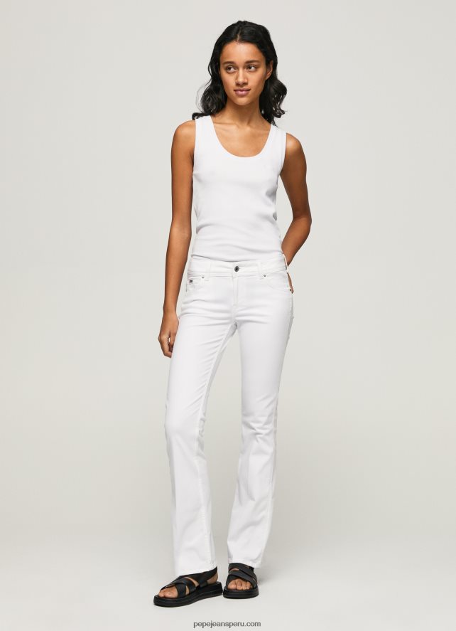 mujer_pantalones_pitillo_acampanados_pepe_jeans_44jtz310_blanco.jpg mujer pantalones pitillo acampanados Pepe Jeans 44JTZ310 blanco - Imagen 1