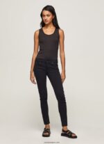 mujer pantalones pitillo clásicos Pepe Jeans 44JTZ297 negro